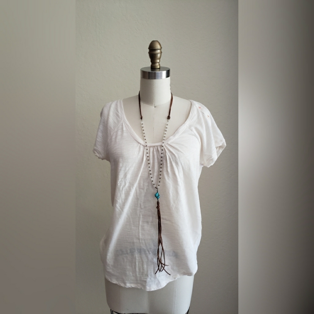 Lucky Brand Scoop Neck Tee